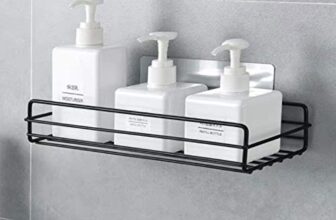 JRM Wall Mounted Bathroom Shower Storage Rack Shelf Stainless Steel Wall Shelves for Bathroom and Kitchen (Bathroom Shelf)