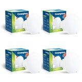 Crompton Domestic Recess LED Deep Cut Down Lighter Star Deep Glaze 6W (Warm White, Pack of 4)