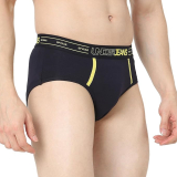 Underjeans by Spykar Men Premium Pack of 2 Navy- Dark Grey Brief